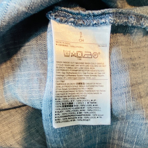 Banana Republic Sleeveless Pleated Back Collared Shirt Size S - Picture 5 of 8